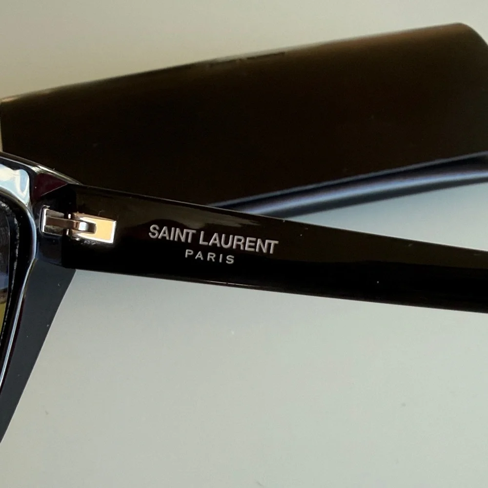 Saint Laurent SL 276 Mica Cat-Eye Sunglasses- Black - Picture 8 of 17
